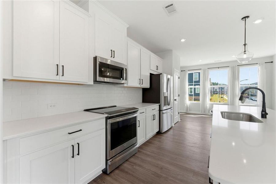 Furnished interior view inside a new home in , Acworth (Image 6). Furnished interior view inside a new home in , Acworth (Image 6).