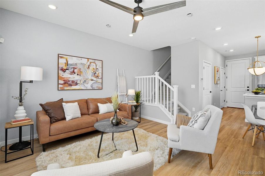 Living Room & stairs