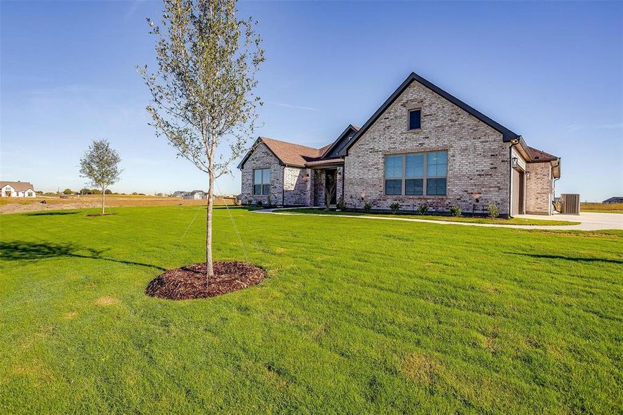 View of front of house featuring a front yard