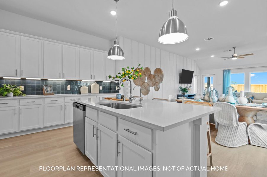 Furnished interior view inside a new home in Moran Ranch, Willis (Image 5).