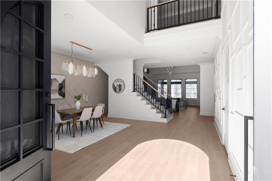 Furnished interior view inside a new home in , Suwanee (Image 52).