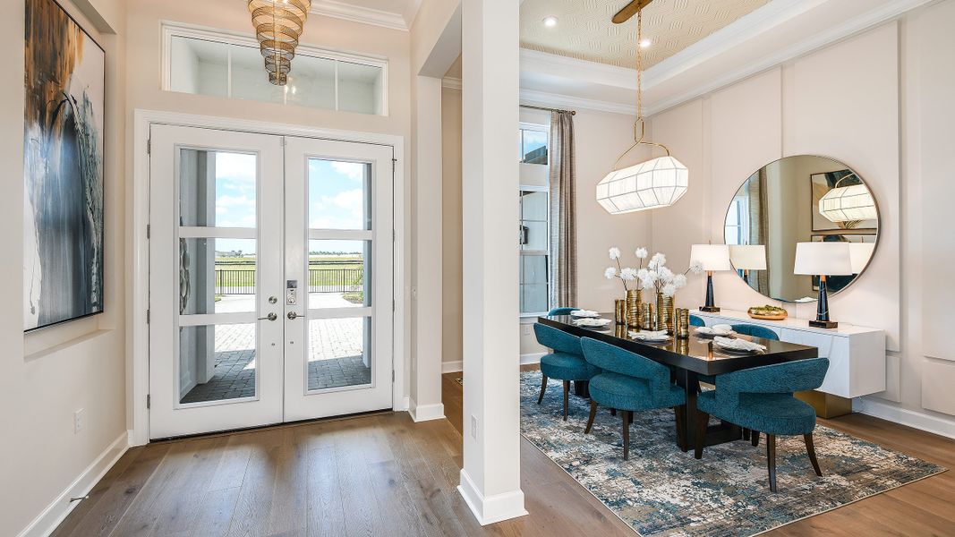 Furnished interior view inside a new home in Esplanade by the Islands, Naples (Image 5). Furnished interior view inside a new home in Esplanade by the Islands, Naples (Image 5).