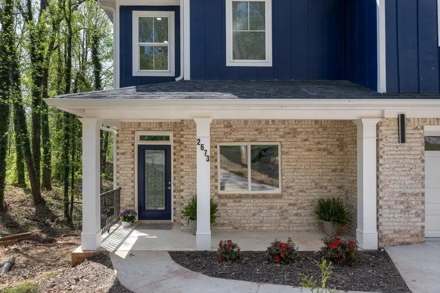 Exterior details and patio area of a home in , Acworth (Image 22).