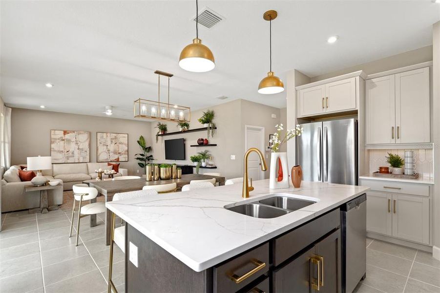 Furnished interior view inside a new home in Rainwood, Groveland (Image 5).