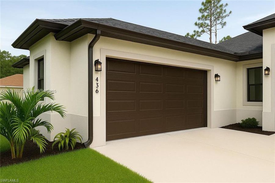 Front exterior of a new home in , Naples, FL, highlighting curb appeal (Image 1).