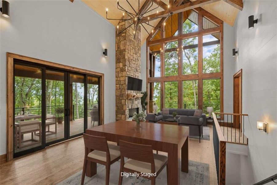 Furnished interior view inside a new home in , Young Harris (Image 12).