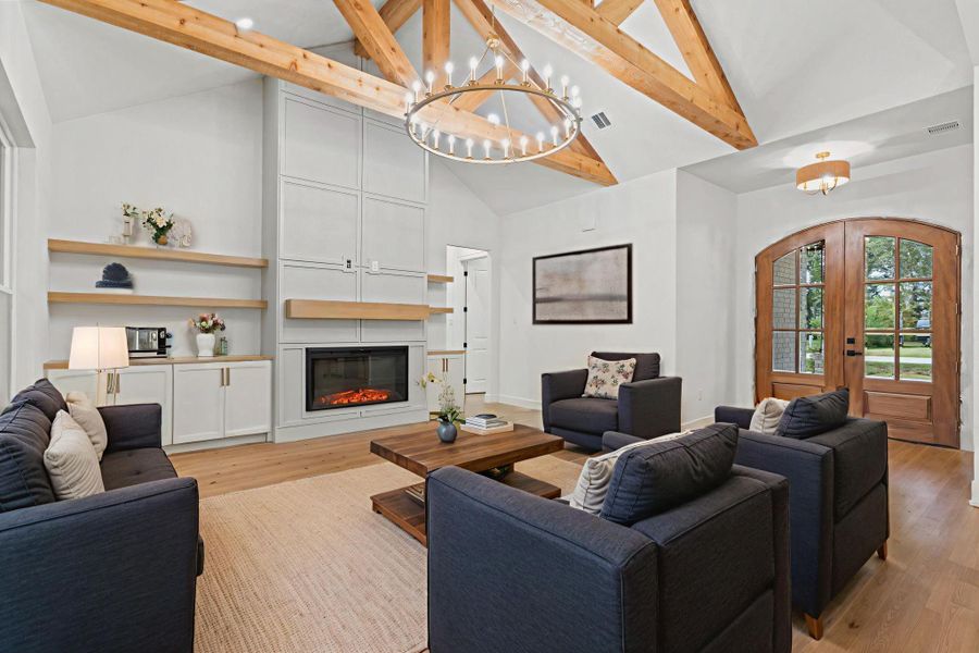 Furnished interior view inside a new home in , Dayton (Image 27).