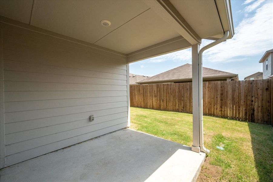 Exterior details and patio area of a home in Magnolia, Josephine (Image 20).