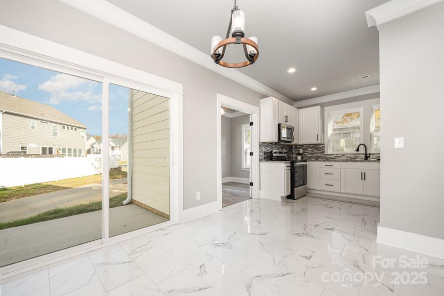 Kitchen and outdoor patio