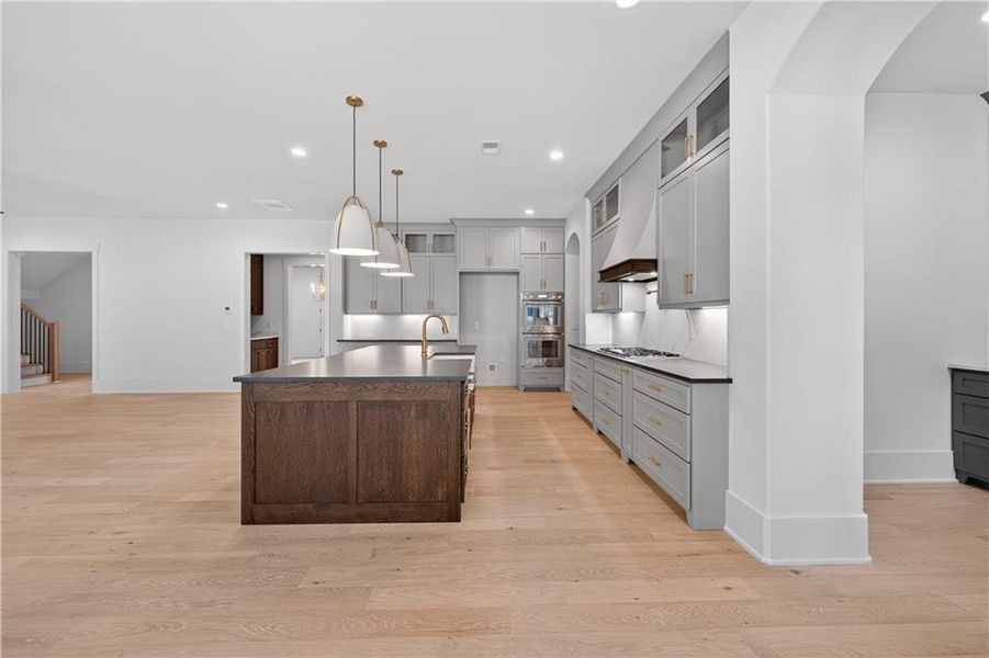 Furnished interior view inside a new home in Town Farms, Peachtree Corners (Image 10).