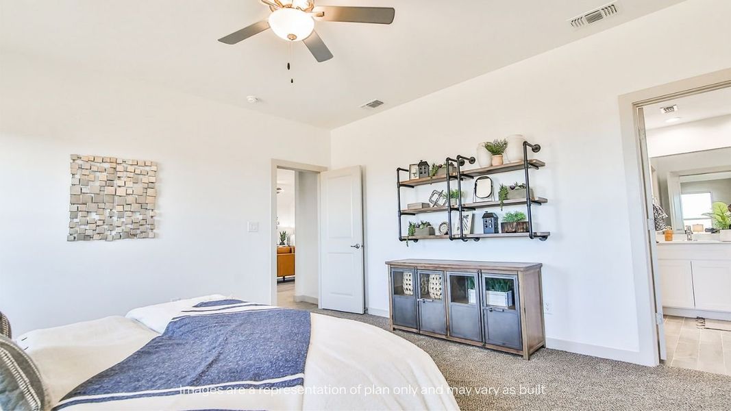Furnished interior view inside a new home in Viridian, Lubbock (Image 26).