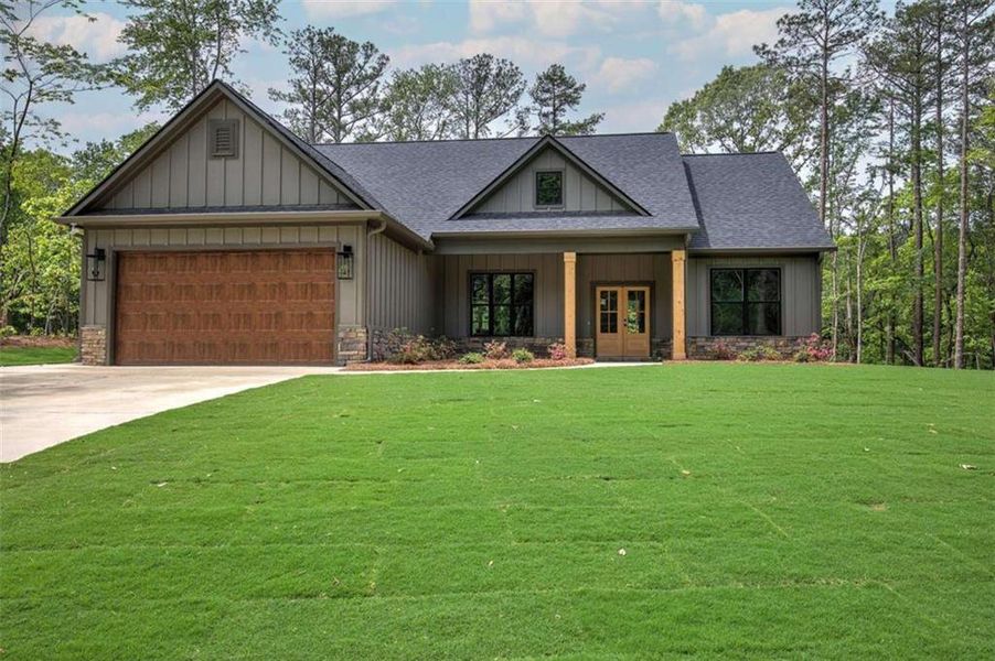 Front exterior of a new home in , Rockmart, GA, highlighting curb appeal (Image 20). Front exterior of a new home in , Rockmart, GA, highlighting curb appeal (Image 20).