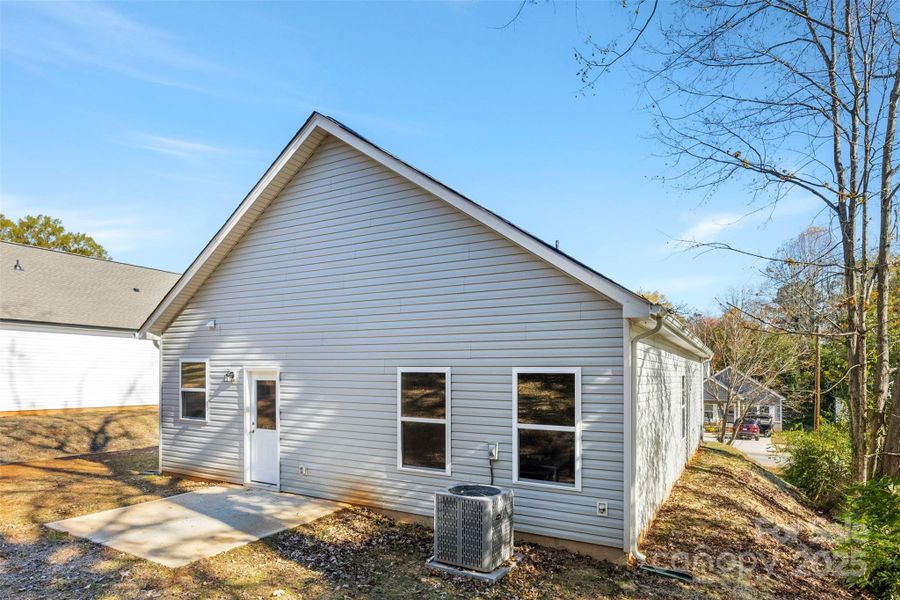 Exterior details and patio area of a home in , Spencer (Image 3).