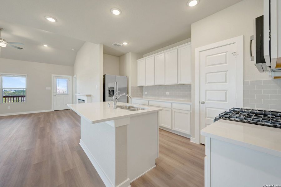 Furnished interior view inside a new home in Mesquite Ridge, San Antonio (Image 7). Furnished interior view inside a new home in Mesquite Ridge, San Antonio (Image 7).