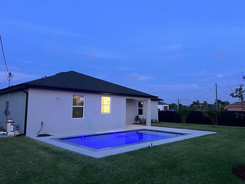 Exterior details and patio area of a home in , Cape Coral (Image 28). Exterior details and patio area of a home in , Cape Coral (Image 28).
