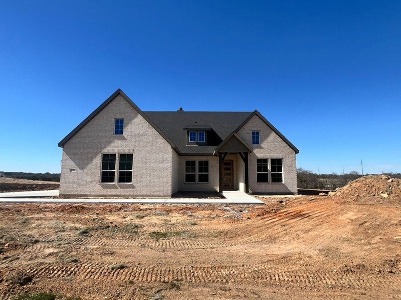 In-progress construction of a new home in Eagle Ridge Estates, Weatherford, TX (Image 9).