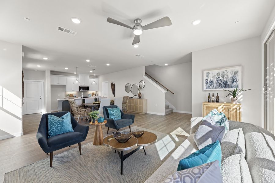 Furnished interior view inside a new home in Wildridge, Oak Point (Image 7).