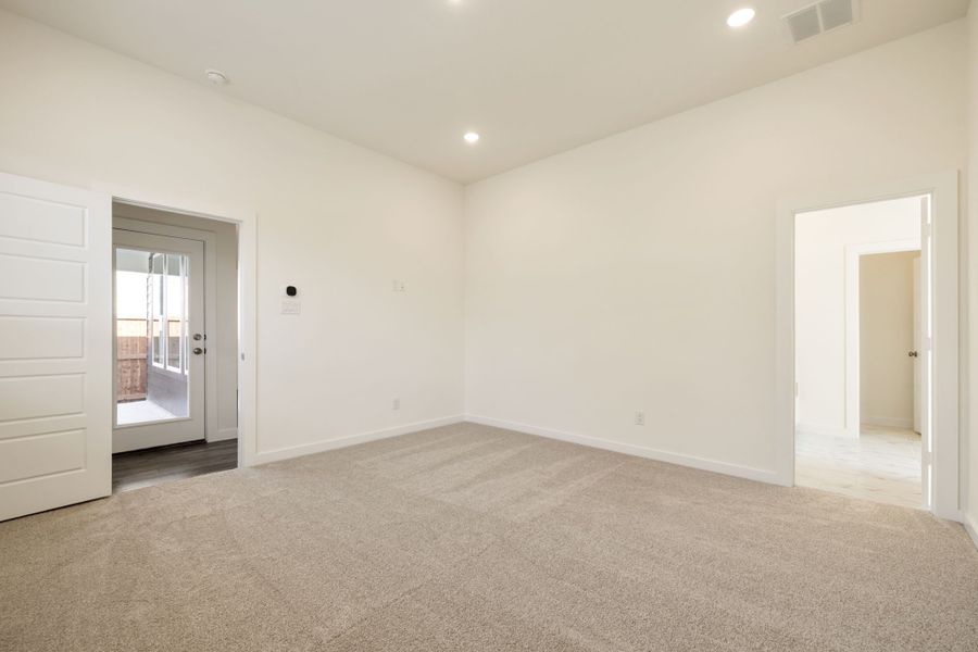 Representative unfurnished interior of a home built from the Hadley by Graham Hart Home Builder in Bear Ridge, Burleson (Image 18). Representative unfurnished interior of a home built from the Hadley by Graham Hart Home Builder in Bear Ridge, Burleson (Image 18).