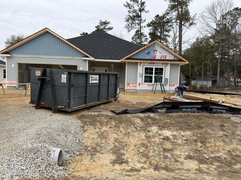 In-progress construction of a new home in Wood Creek, Leland, NC (Image 22). In-progress construction of a new home in Wood Creek, Leland, NC (Image 22).