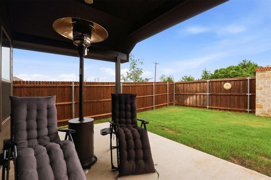 Exterior details and patio area of a home in Chisholm Hills, Cleburne (Image 3).