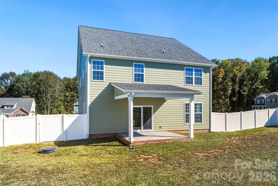 Exterior details and patio area of a home in , Stanfield (Image 33).