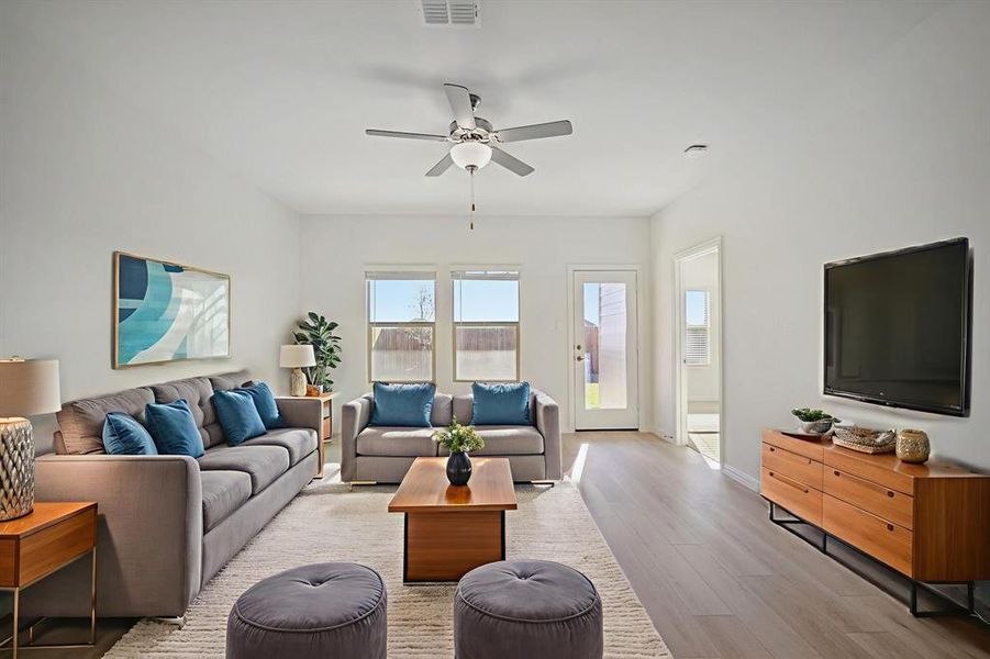 Furnished interior view inside a new home in Eastridge - Spring Series, McKinney (Image 12).
