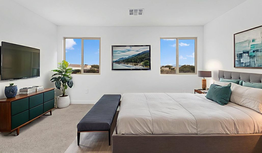 Furnished interior view inside a new home in The Oasis at Rocking K, Vail (Image 15).