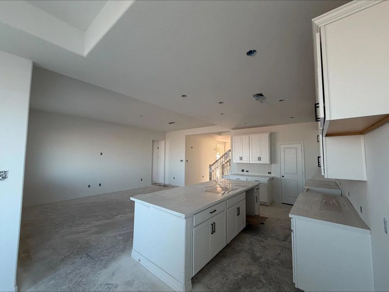 Construction progress -kitchen open to living room