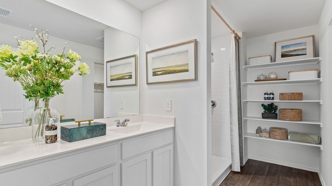 Furnished interior view inside a new home in Watermill, Kyle (Image 24).