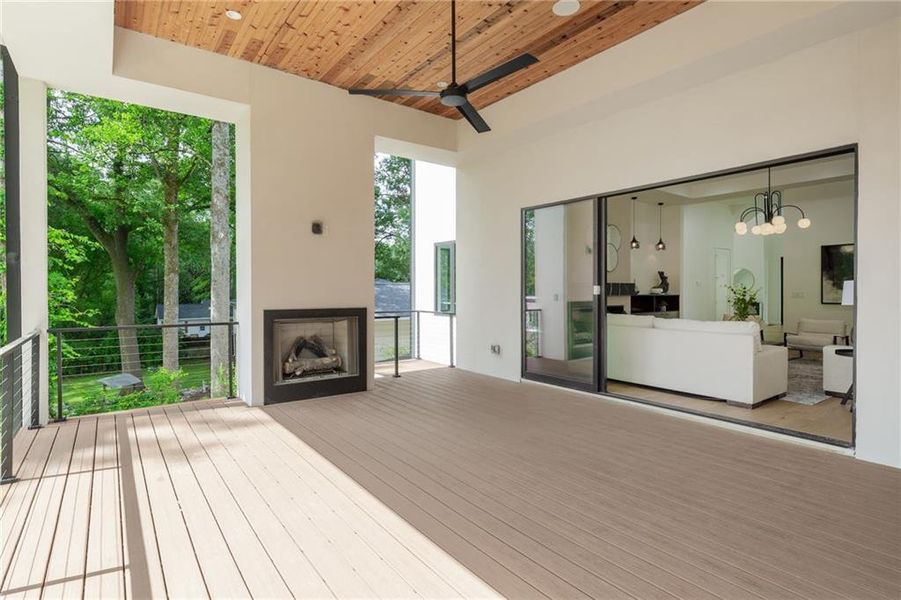 Exterior details and patio area of a home in , Atlanta (Image 3).