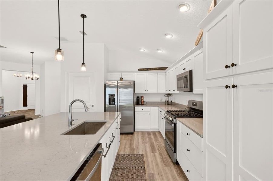 Furnished interior view inside a new home in , The Villages (Image 43).