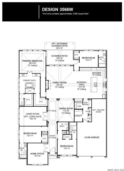 2D floor plan layout of this home in Kinder Ranch, San Antonio, TX (Image 2). 2D floor plan layout of this home in Kinder Ranch, San Antonio, TX (Image 2).