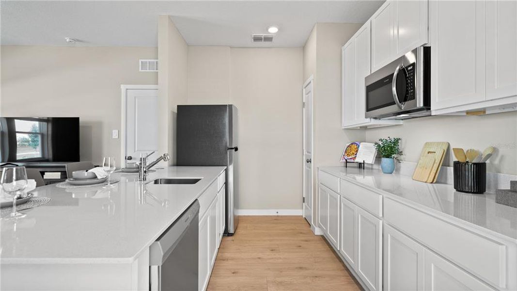 Furnished interior view inside a new home in , Clermont (Image 8).