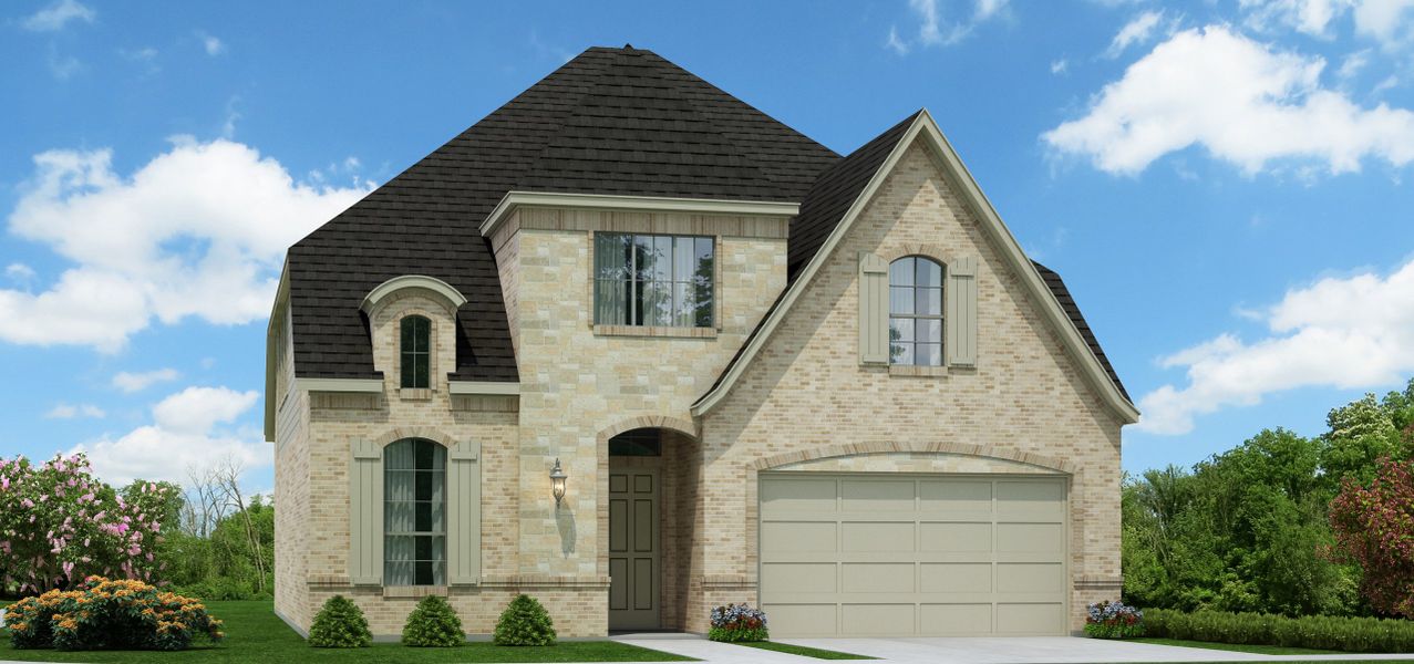 Representative exterior photo of a completed home built from the Aiden by Our Country Homes in Lakes of River Trails, Richland Hills, TX (Image 19).