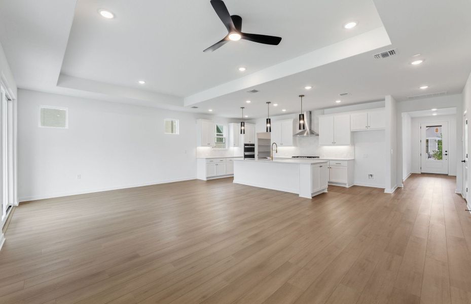 Spacious, unfurnished interior of a new home in Sun City Texas, Georgetown (Image 46). Spacious, unfurnished interior of a new home in Sun City Texas, Georgetown (Image 46).