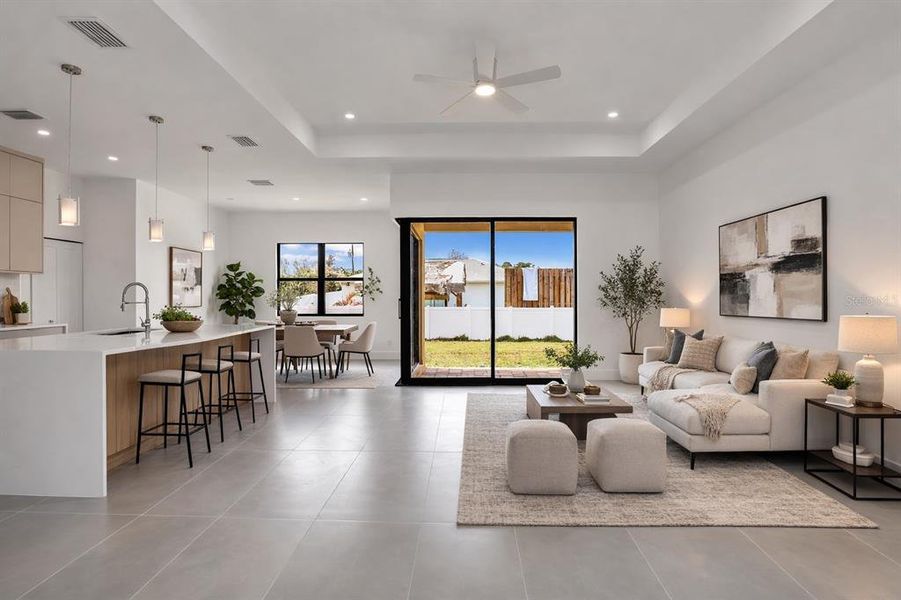 Furnished interior view inside a new home in , Port Charlotte (Image 30).