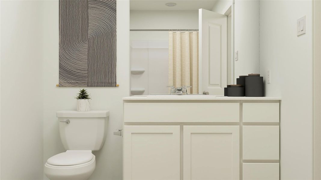 Furnished interior view inside a new home in Rancho Del Cielo, Jarrell (Image 30).