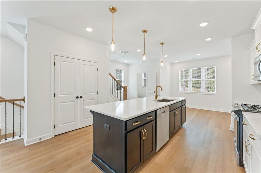 Furnished interior view inside a new home in East Park Village, Kennesaw (Image 18). Furnished interior view inside a new home in East Park Village, Kennesaw (Image 18).