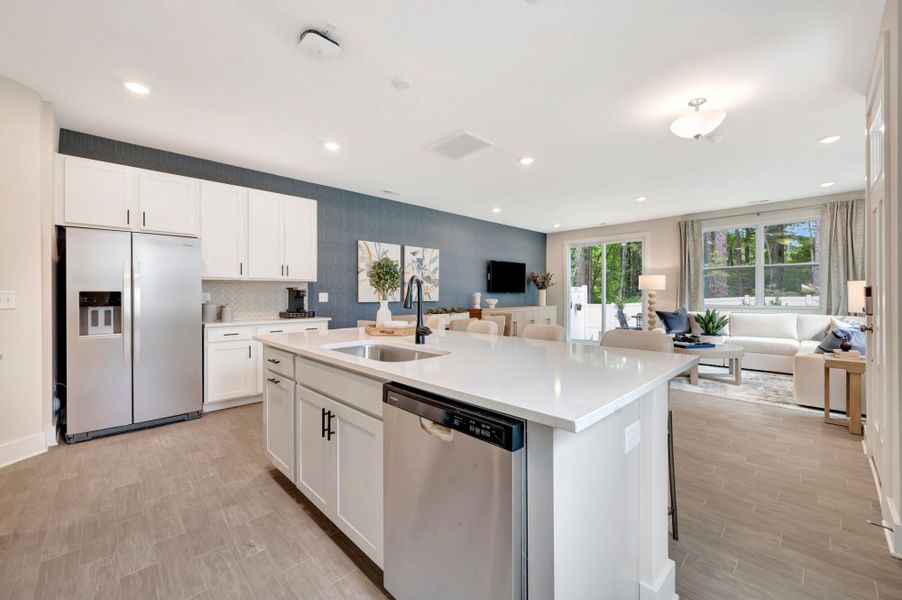 Representative furnished interior of a home built from the Vienna by Mattamy Homes in Ashmore Townes, Garner (Image 7).