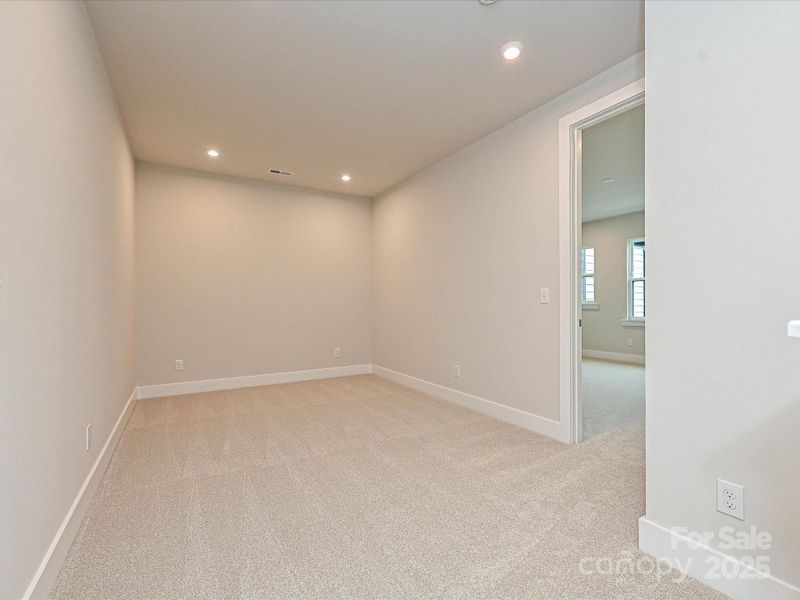 Upstairs, the loft adds livability to the home.