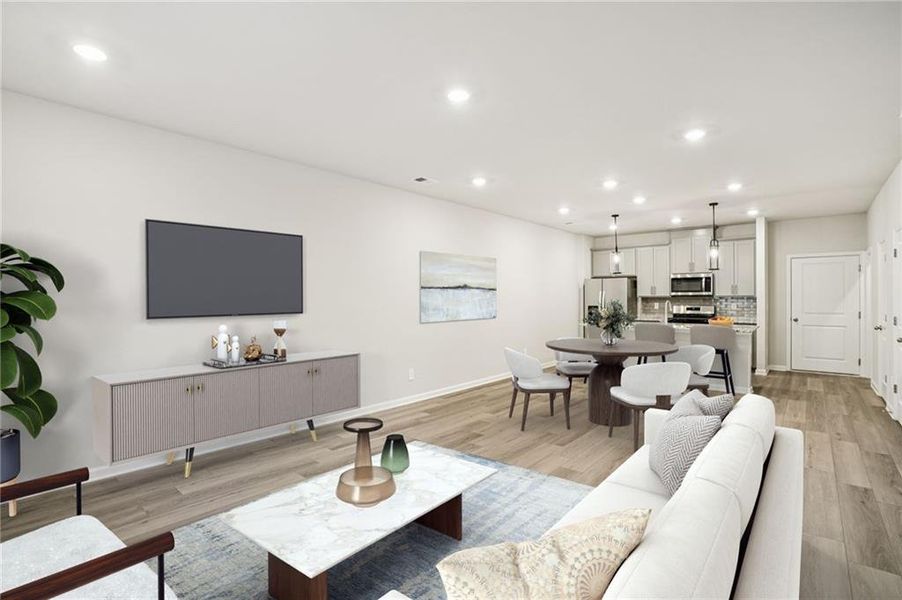 Furnished interior view inside a new home in , Conyers (Image 5).