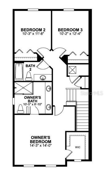 2D floor plan layout of this home in Center Lake on the Park, St. Cloud, FL (Image 3). 2D floor plan layout of this home in Center Lake on the Park, St. Cloud, FL (Image 3).