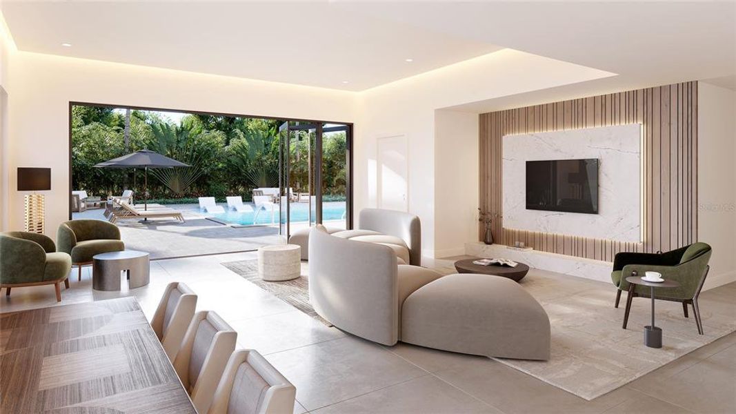 Furnished interior view inside a new home in , Sarasota (Image 5).