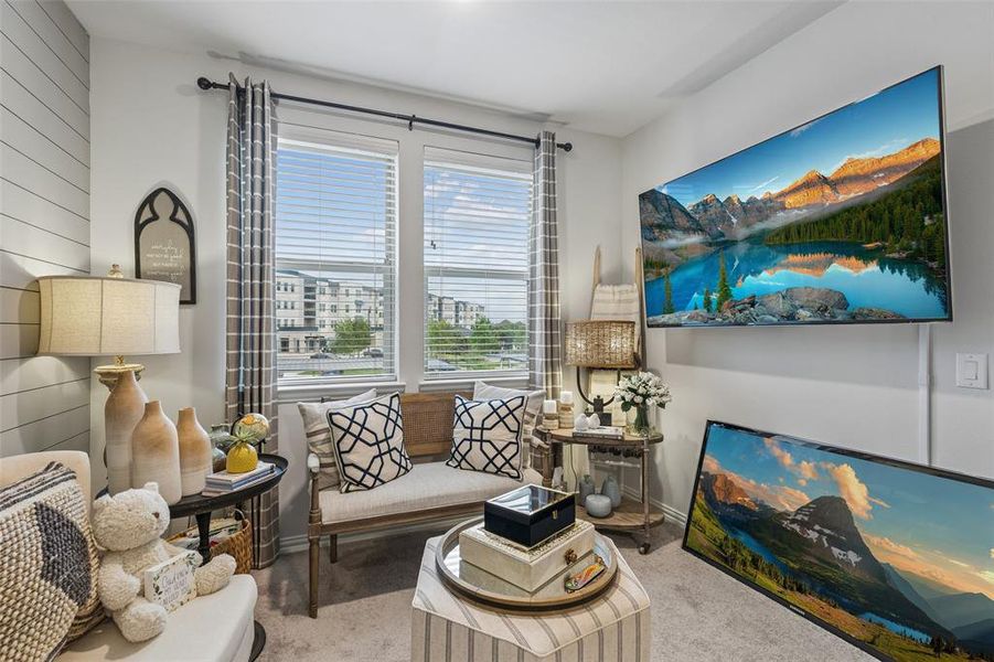 Furnished interior view inside a new home in Gatherings® at Twin Creeks, Allen (Image 13).