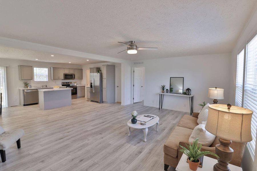 Furnished interior view inside a new home in , Cross (Image 3). Furnished interior view inside a new home in , Cross (Image 3).