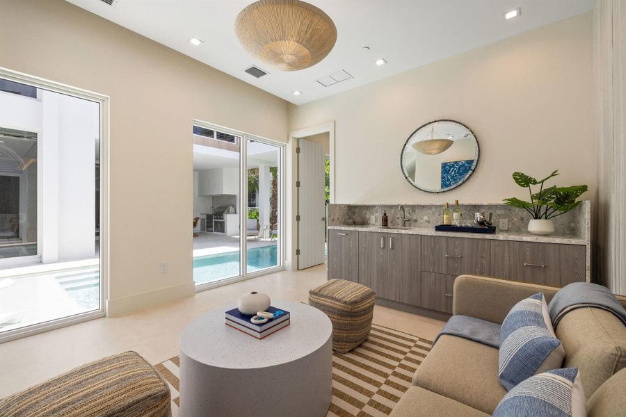 Furnished interior view inside a new home in , Delray Beach (Image 41).