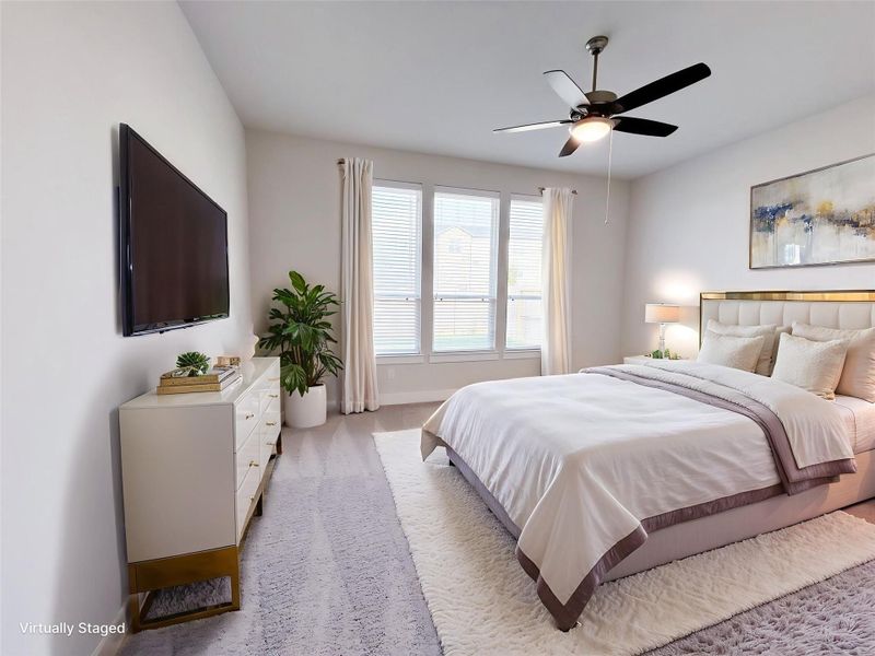 Furnished interior view inside a new home in Cross Creek Ranch 45′, Fulshear (Image 28).