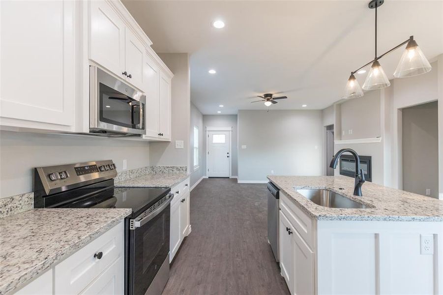 Furnished interior view inside a new home in , Abilene (Image 6).