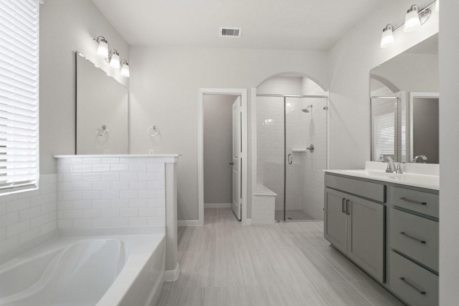 Furnished interior view inside a new home in Mulberry Farms, Santa Fe (Image 3).