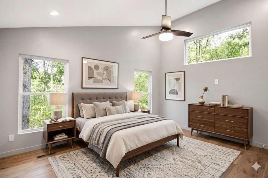 Furnished interior view inside a new home in , Blue Ridge (Image 11).